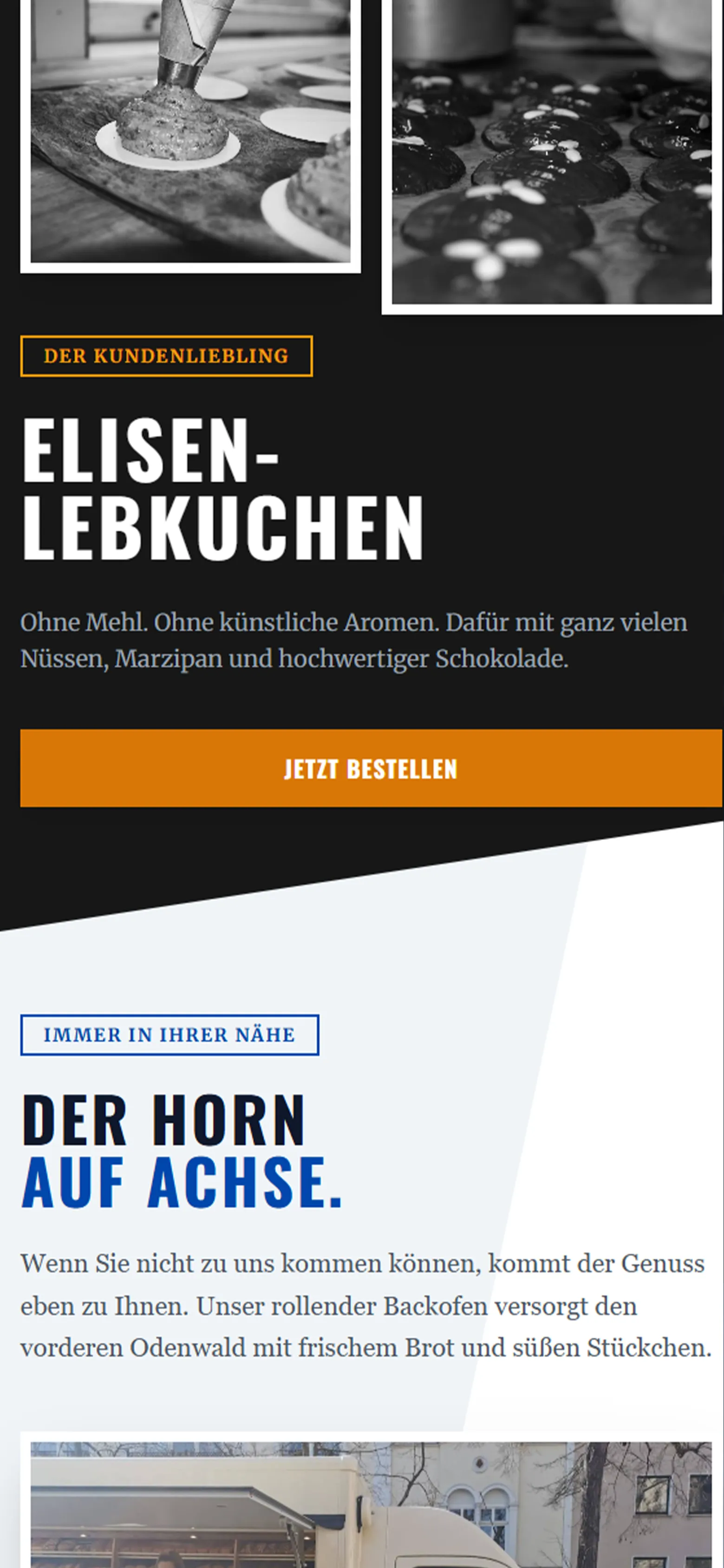 Bäckerei Horn - Mobile Screen One
